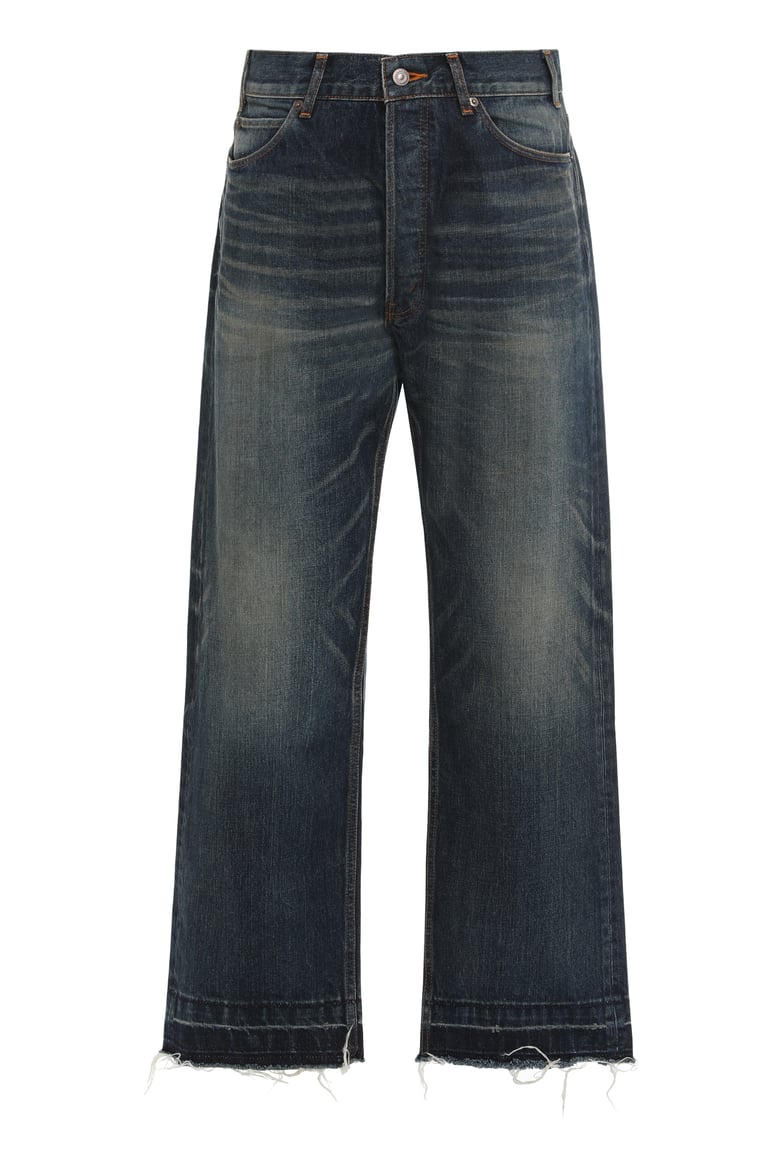 straight cut denim jeans by Selfnex