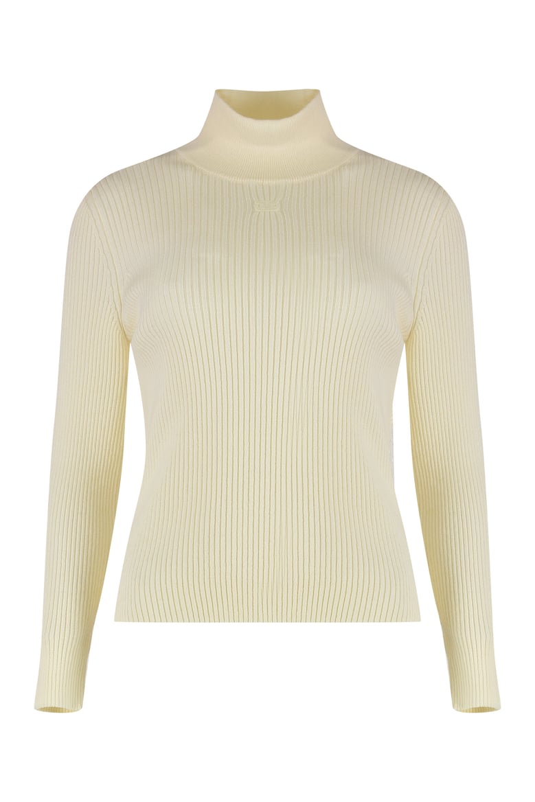 high-neck wool top by Selfnex