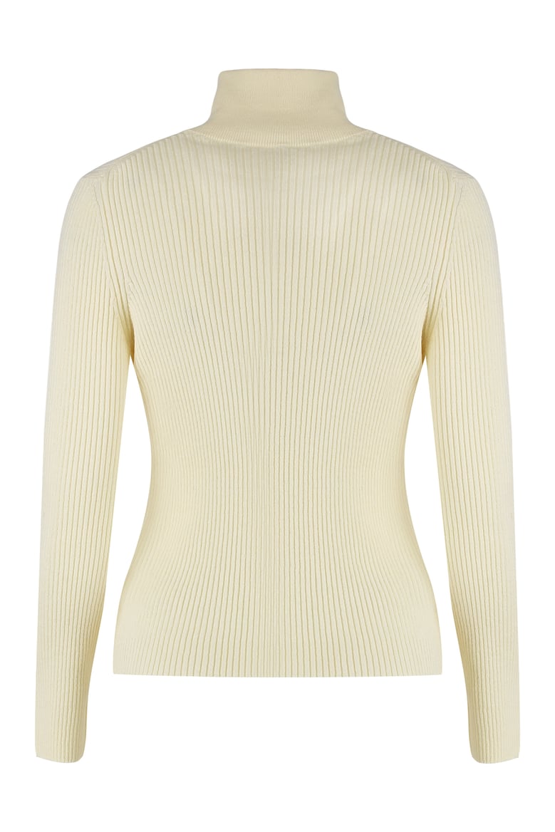 high-neck wool top by Selfnex