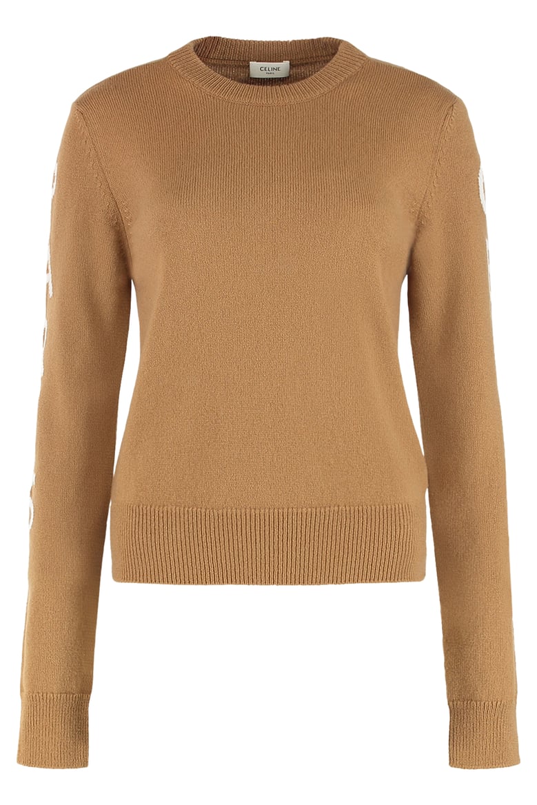 wool and cashmere sweater with logo by Selfnex
