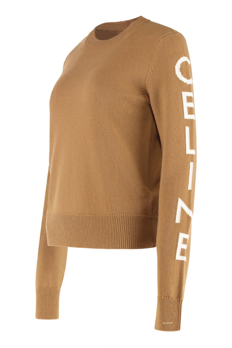 wool and cashmere sweater with logo by Selfnex