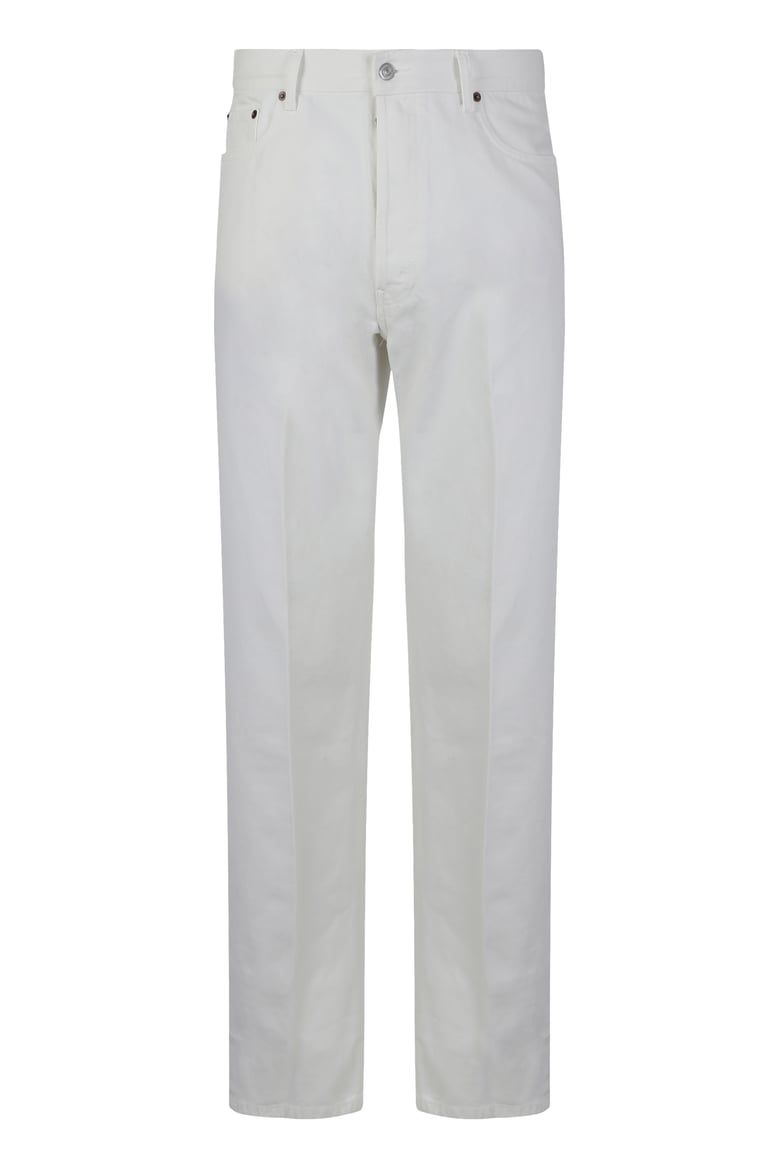 boyfriend jeans in white denim by Selfnex