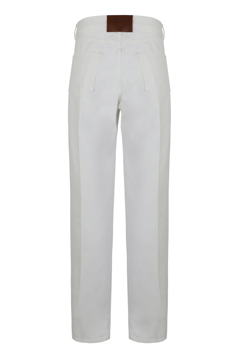 boyfriend jeans in white denim by Selfnex