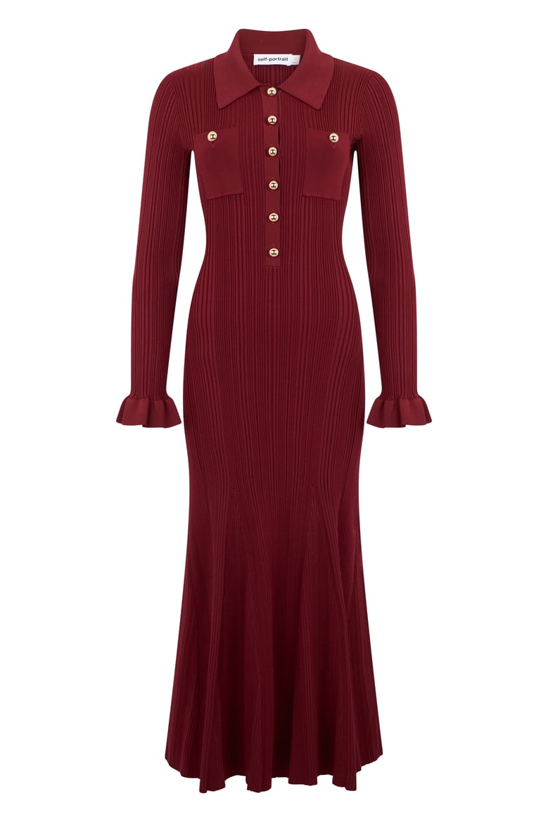 long dress burgundy by Selfnex