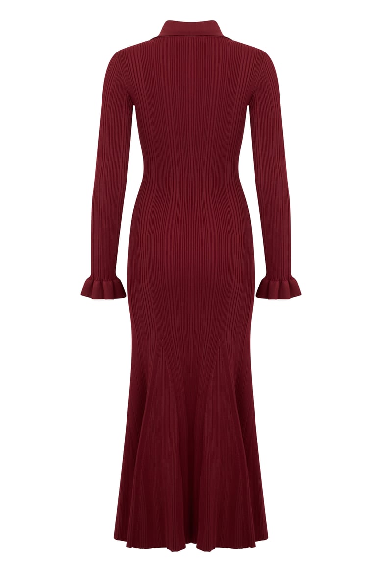 long dress burgundy by Selfnex