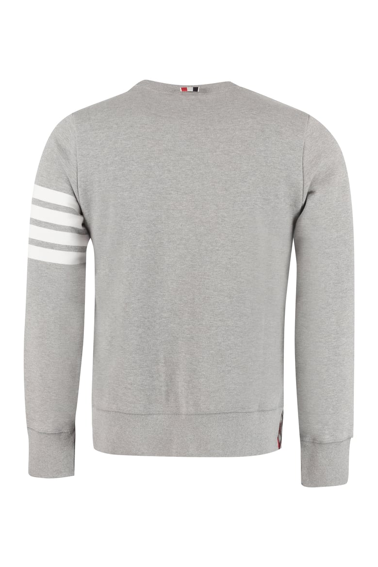crew-neck sweatshirt grey cotton by Selfnex