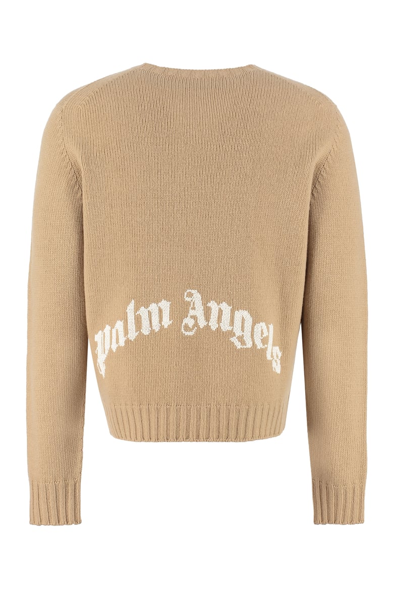 beige wool-blend pullover by Selfnex