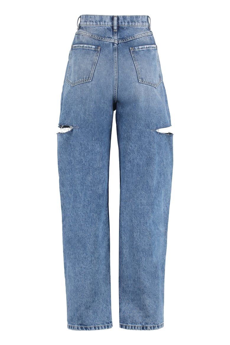 high-waist wide-leg jeans by Selfnex