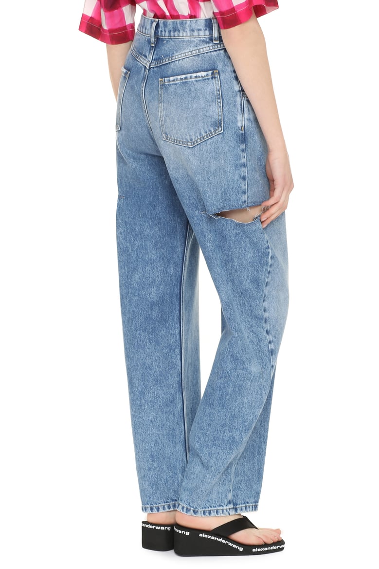 high-waist wide-leg jeans by Selfnex