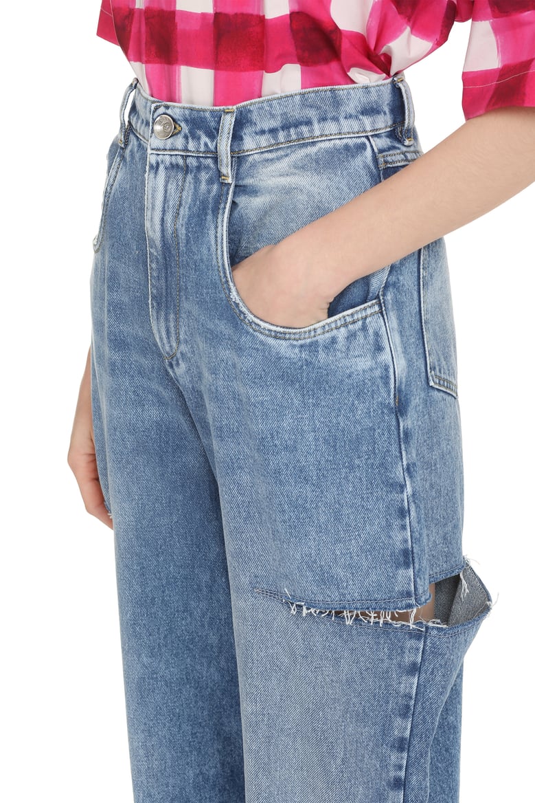 high-waist wide-leg jeans by Selfnex