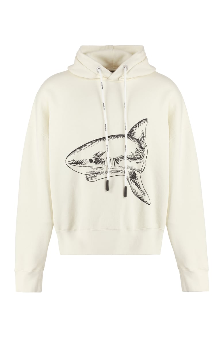 ivory cotton hoodie by Selfnex