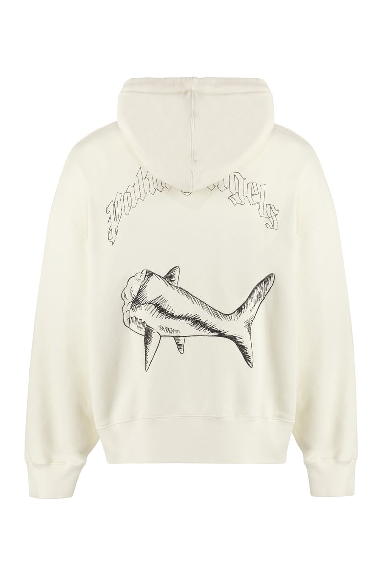 ivory cotton hoodie by Selfnex