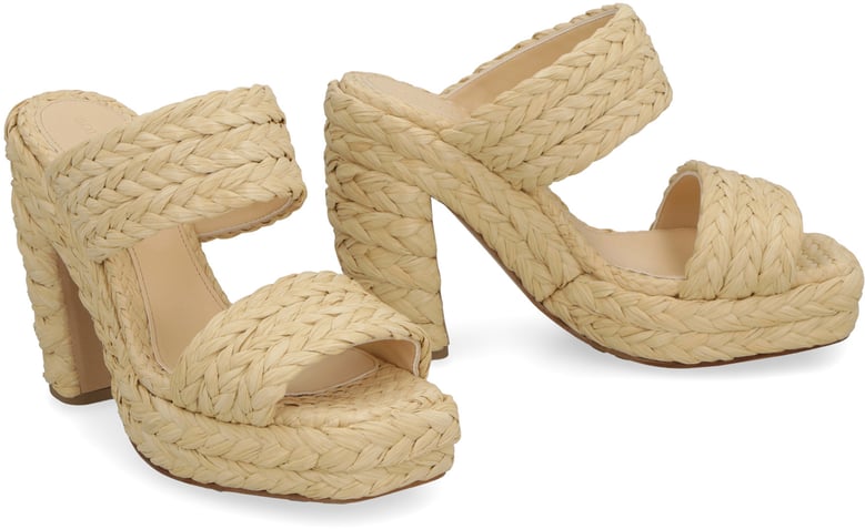 canalazzo raffia mules by Selfnex