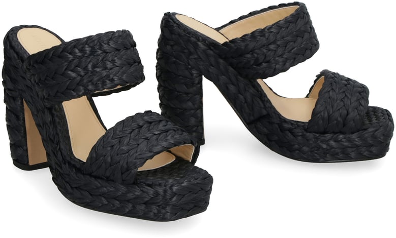 canalazzo raffia mules by Selfnex