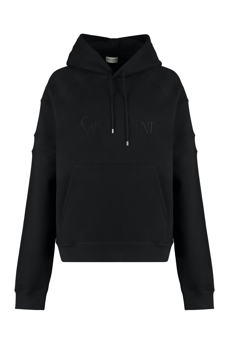 black cotton hoodie by Selfnex
