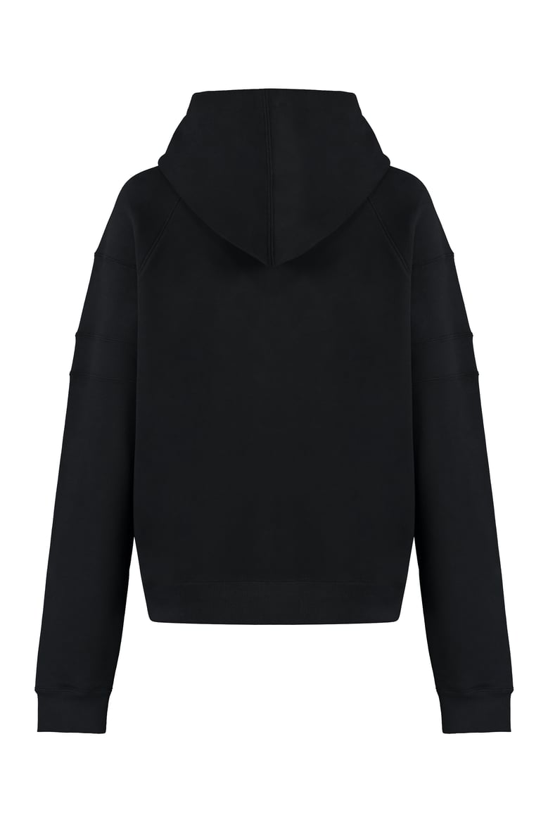 black cotton hoodie by Selfnex