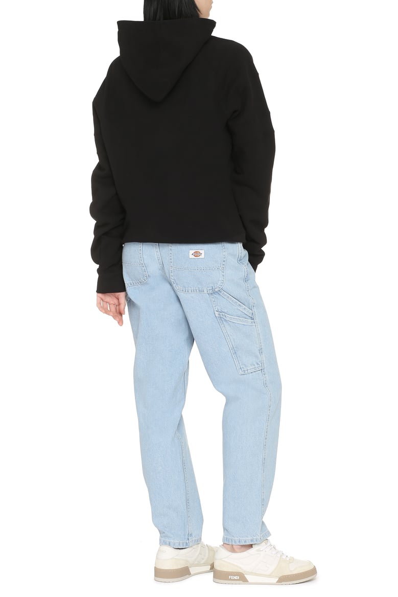 black cotton hoodie by Selfnex