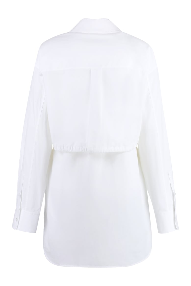 white cotton shirtdress by Selfnex