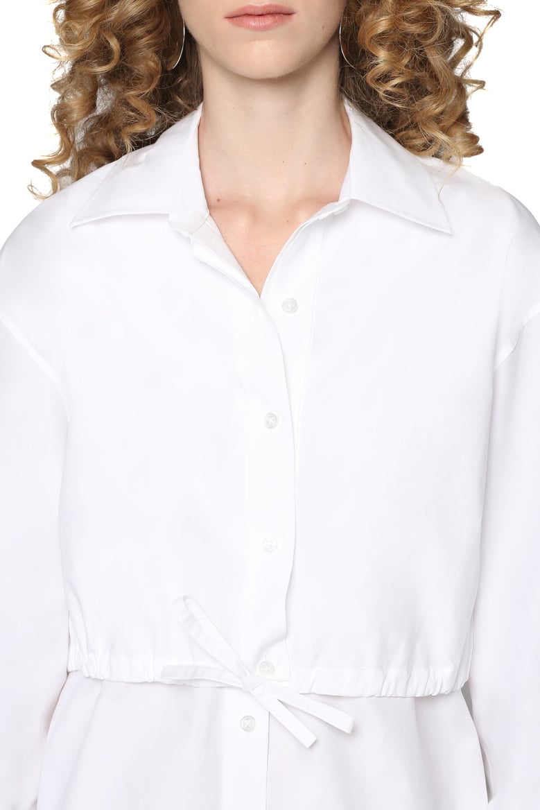 white cotton shirtdress by Selfnex
