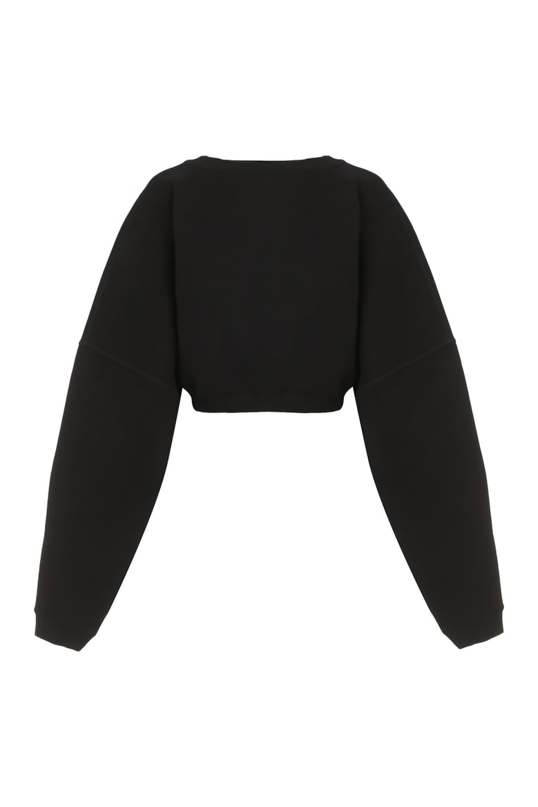 cropped cotton crew-neck sweatshirt by Selfnex