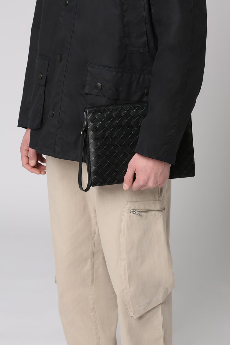 intrecciato vn leather document case by Selfnex
