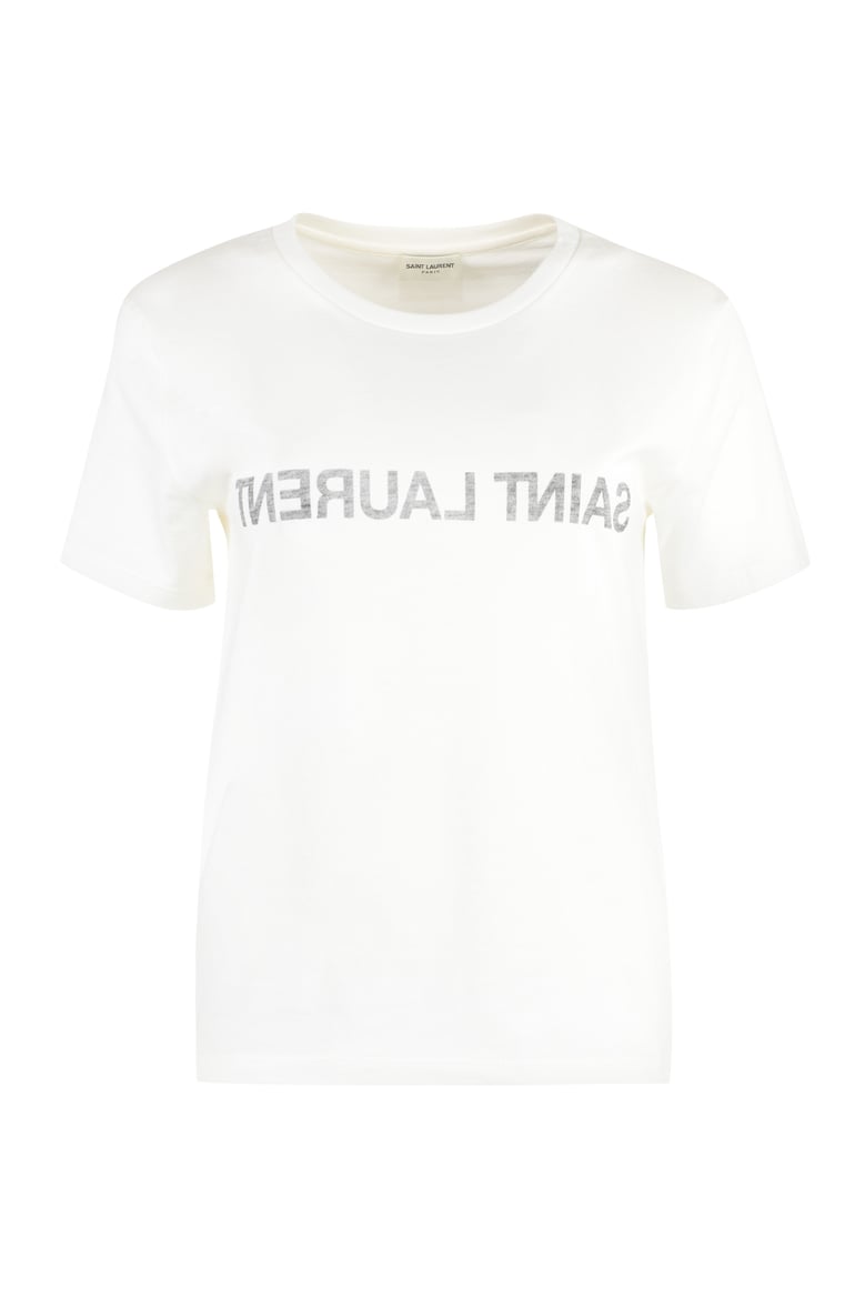 printed cotton t-shirt by Selfnex