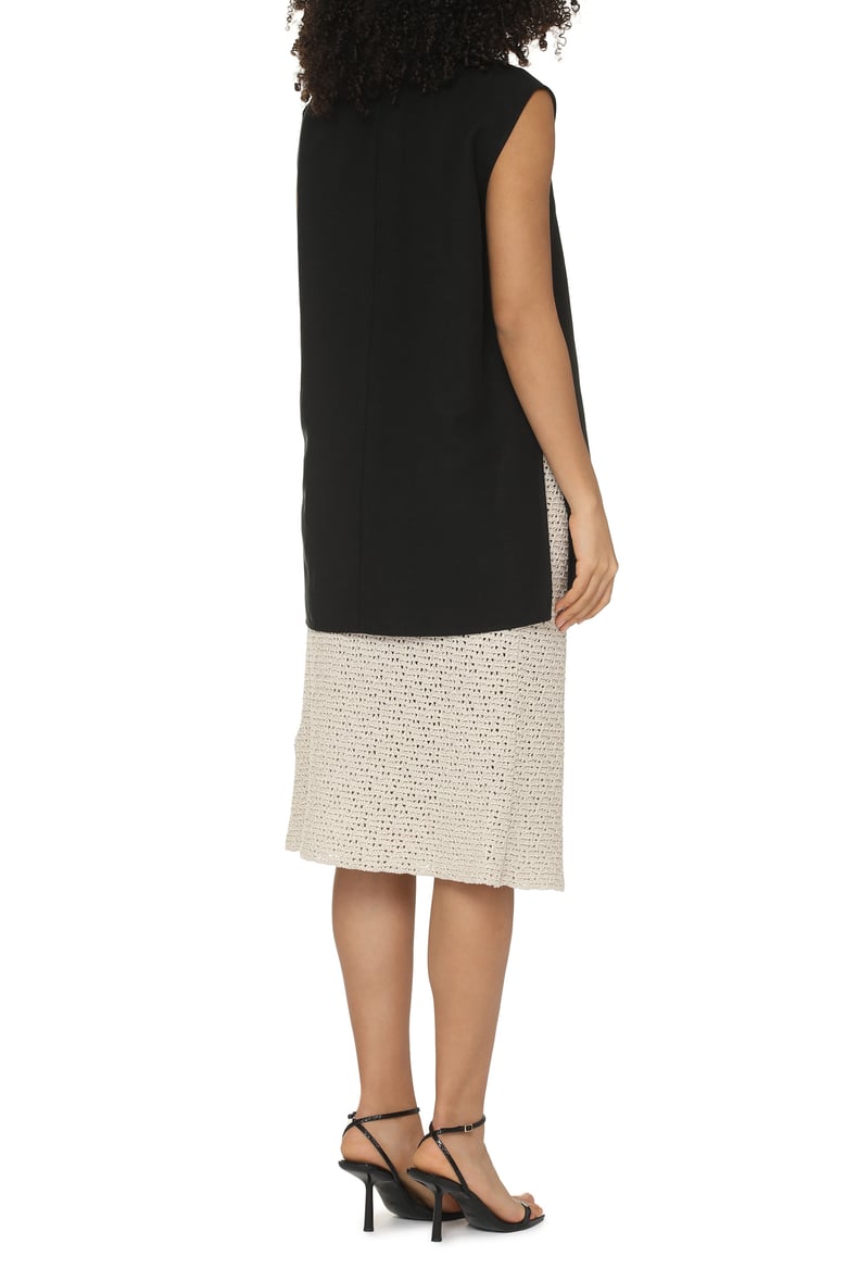 ecru cotton crochet wrap skirt by Selfnex
