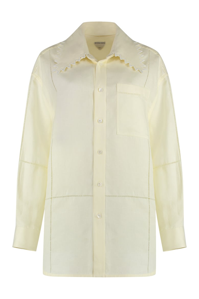 yellow linen shirt by Selfnex