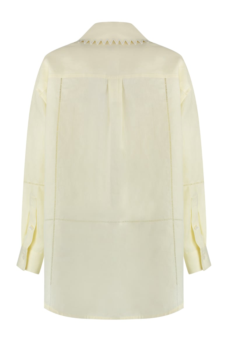 yellow linen shirt by Selfnex
