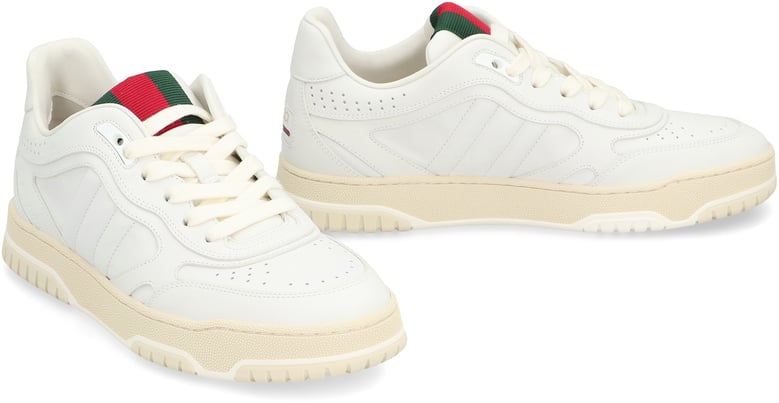 gucci re-web leather low-top sneakers by Selfnex