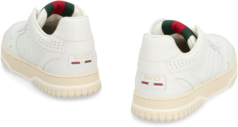 gucci re-web leather low-top sneakers by Selfnex