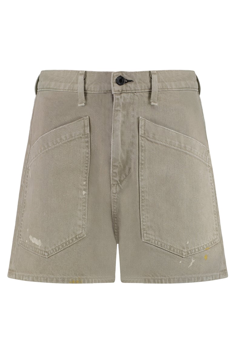cotton shorts green by Selfnex