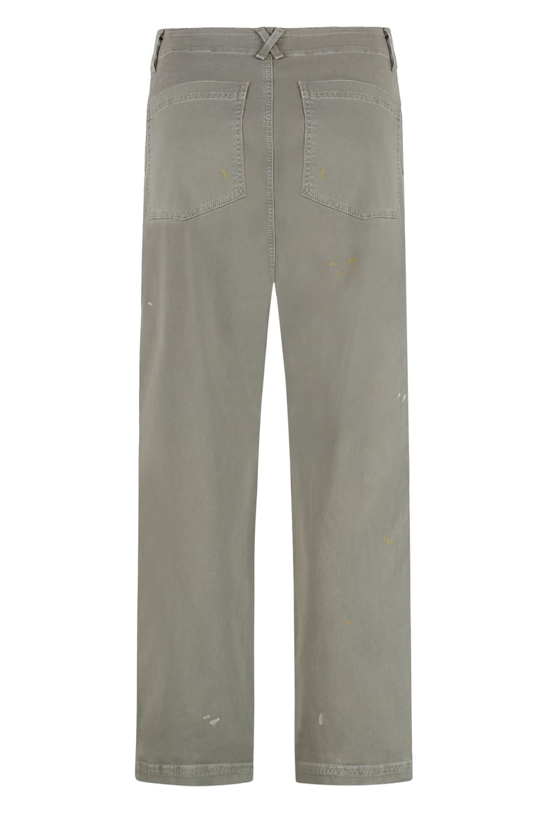 straight-leg trousers green by Selfnex