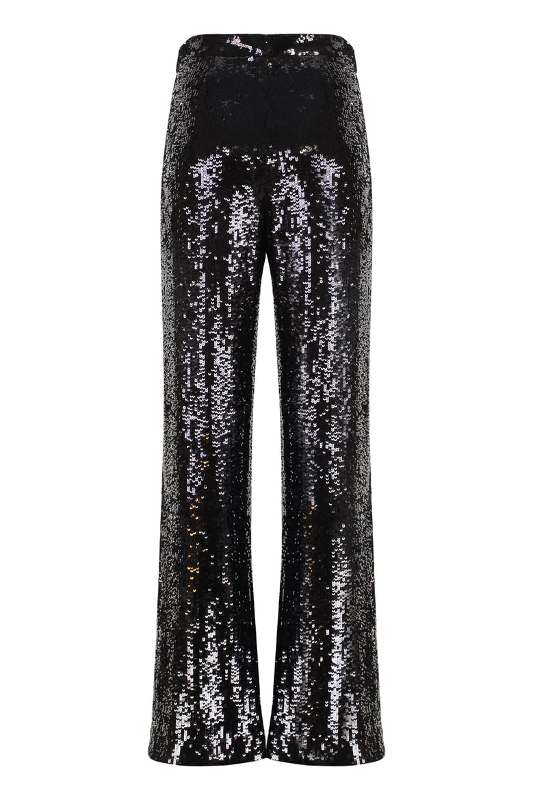 sequined wide-leg trousers by Selfnex