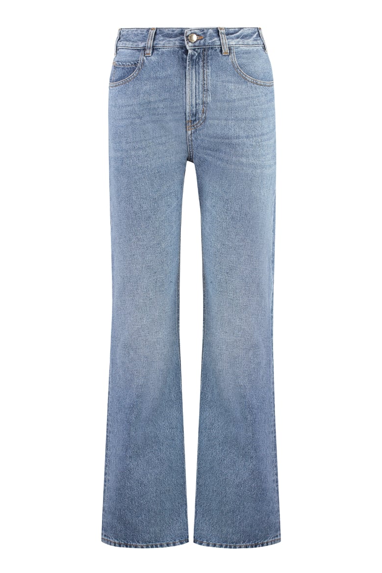 high-rise boyfriend jeans by Selfnex