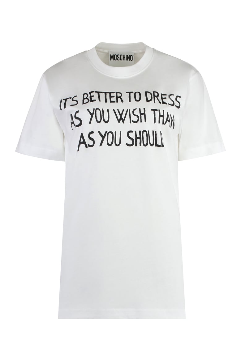 printed cotton t-shirt by Selfnex