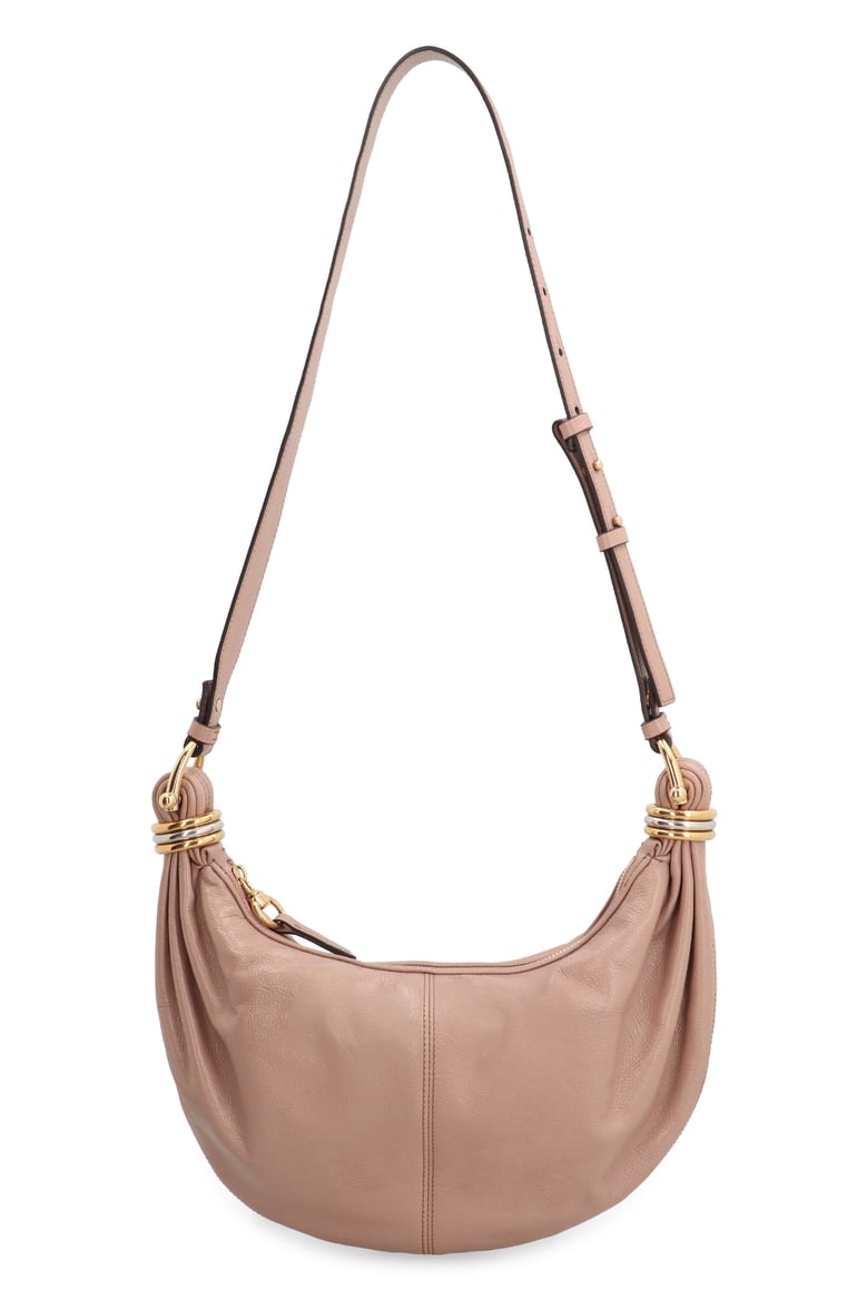 leather hobo bag with top handle by Selfnex