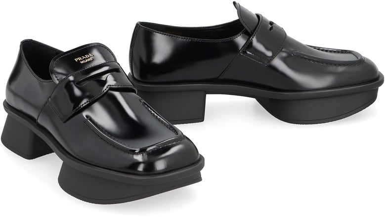 prada leather loafers by Selfnex