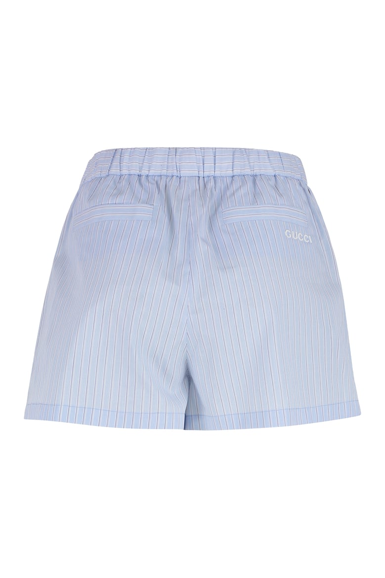 light blue cotton shorts by Selfnex