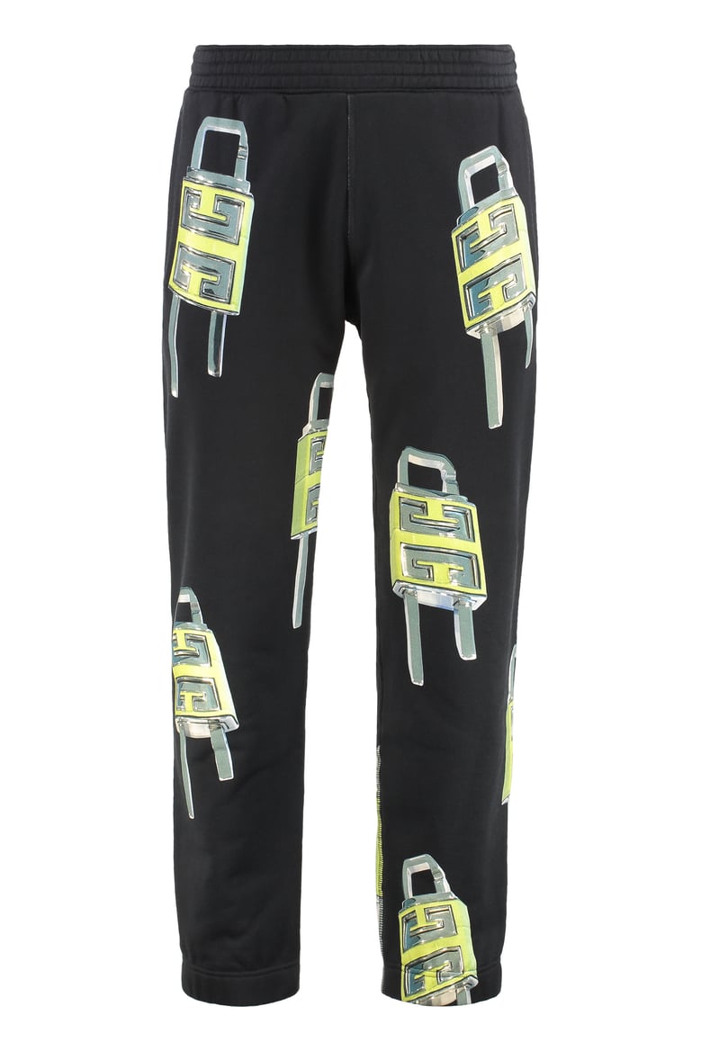 black cotton track pants by Selfnex