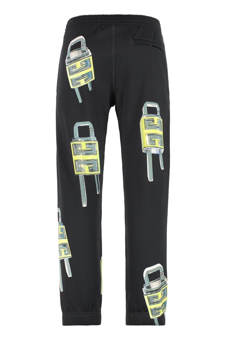 black cotton track pants by Selfnex