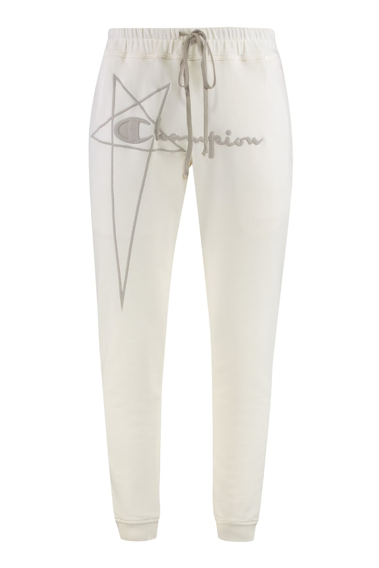 contrasting logo cotton sweatpants by Selfnex