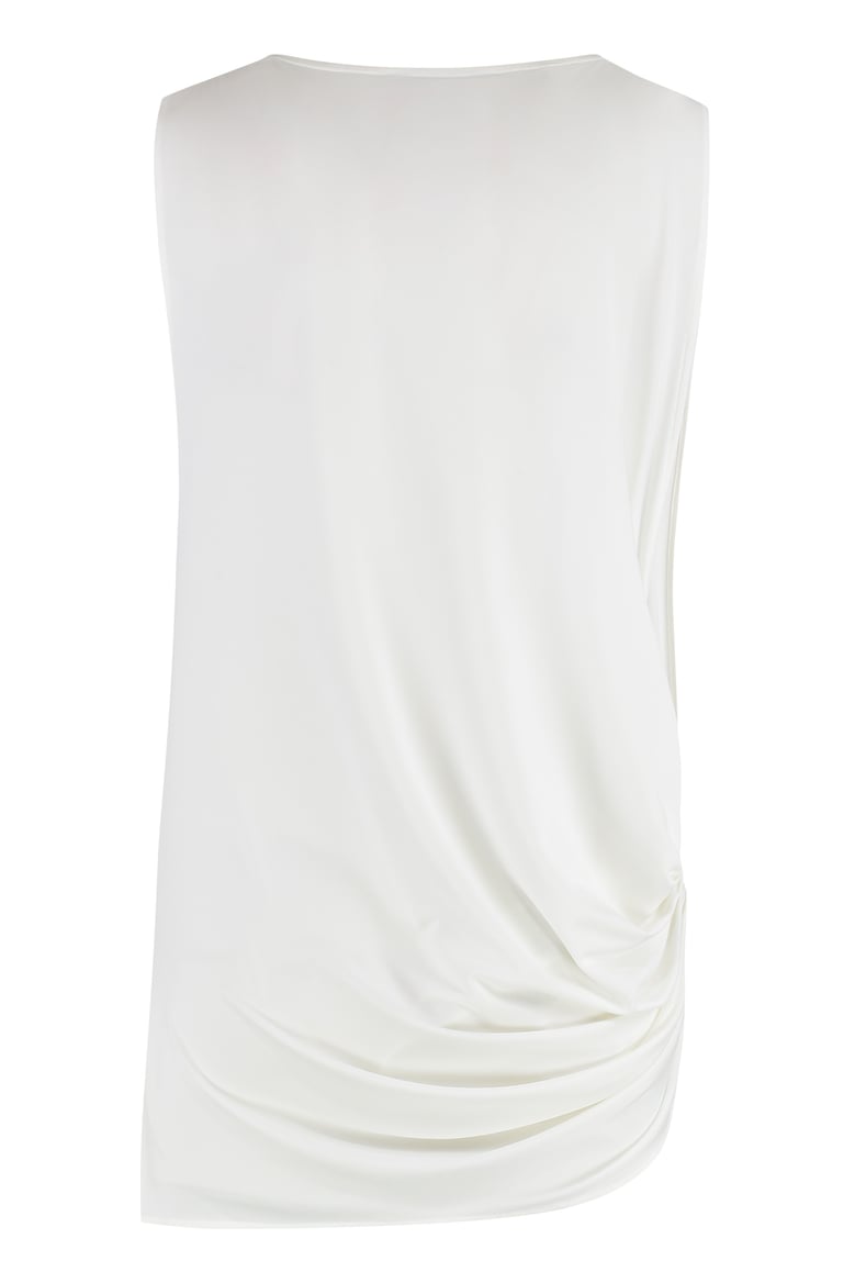 square-neck side cut-out top by Selfnex