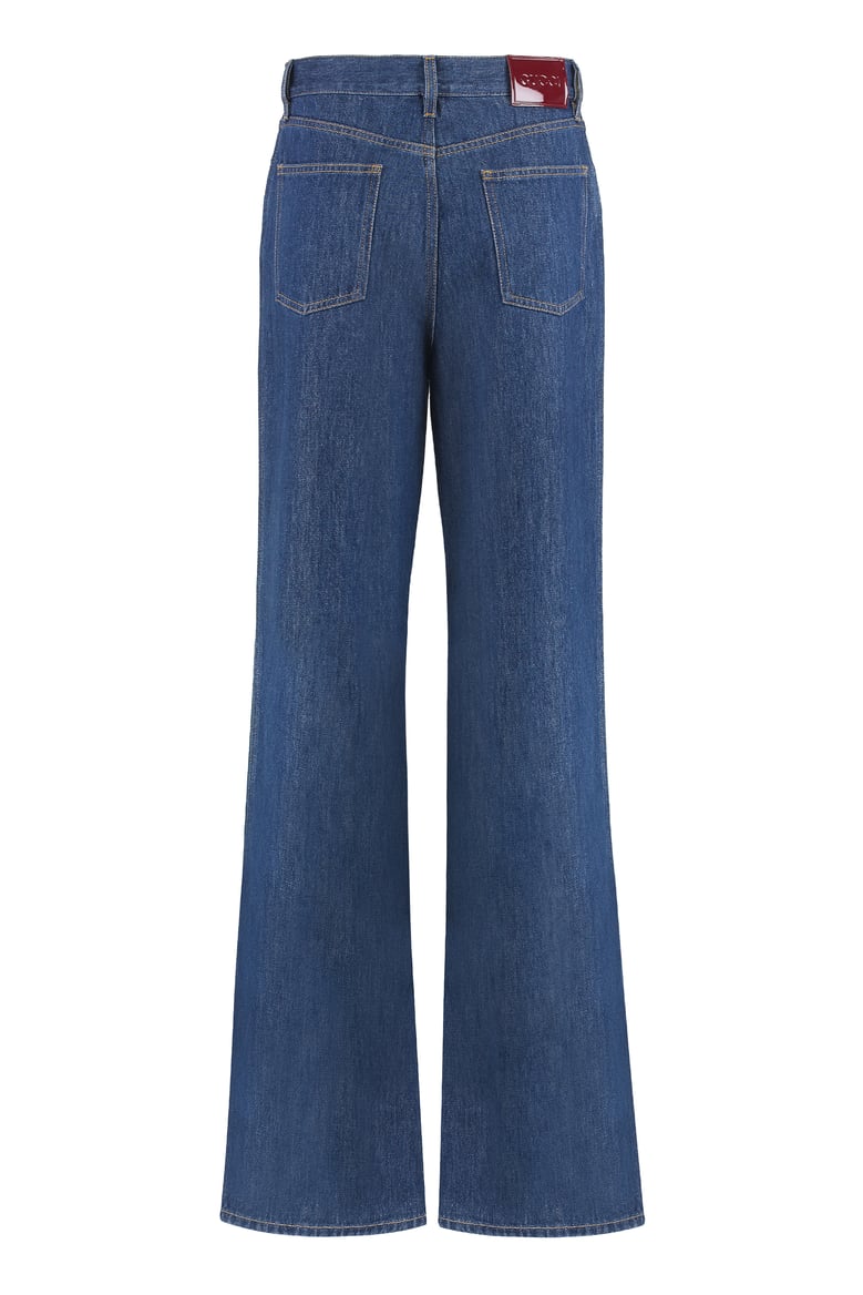 5-pocket straight-leg denim jeans by Selfnex