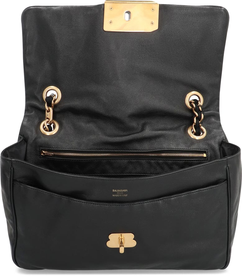 crossbody bag modu leather black by Selfnex