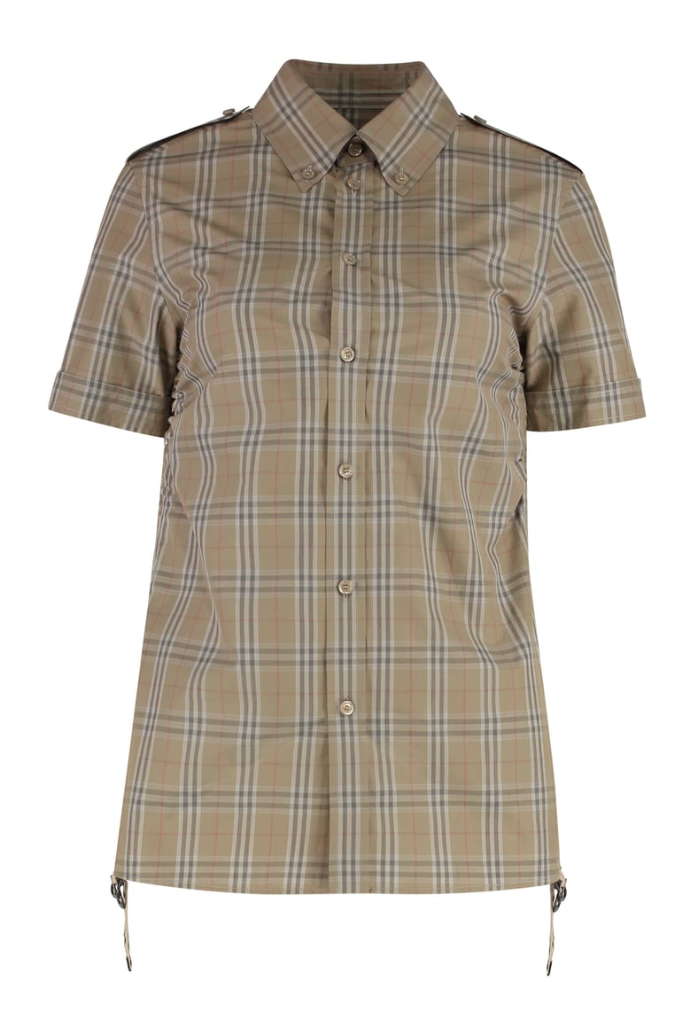 checked cotton shirt by Selfnex