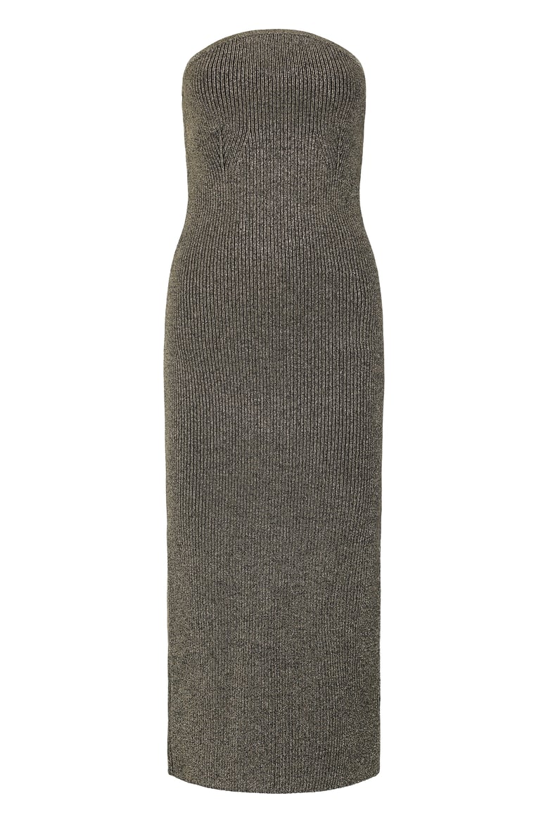 fitted dress with lurex details by Selfnex