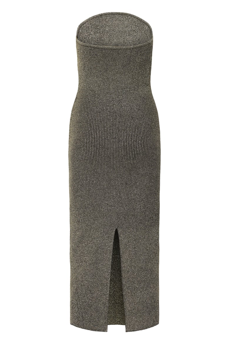 fitted dress with lurex details by Selfnex