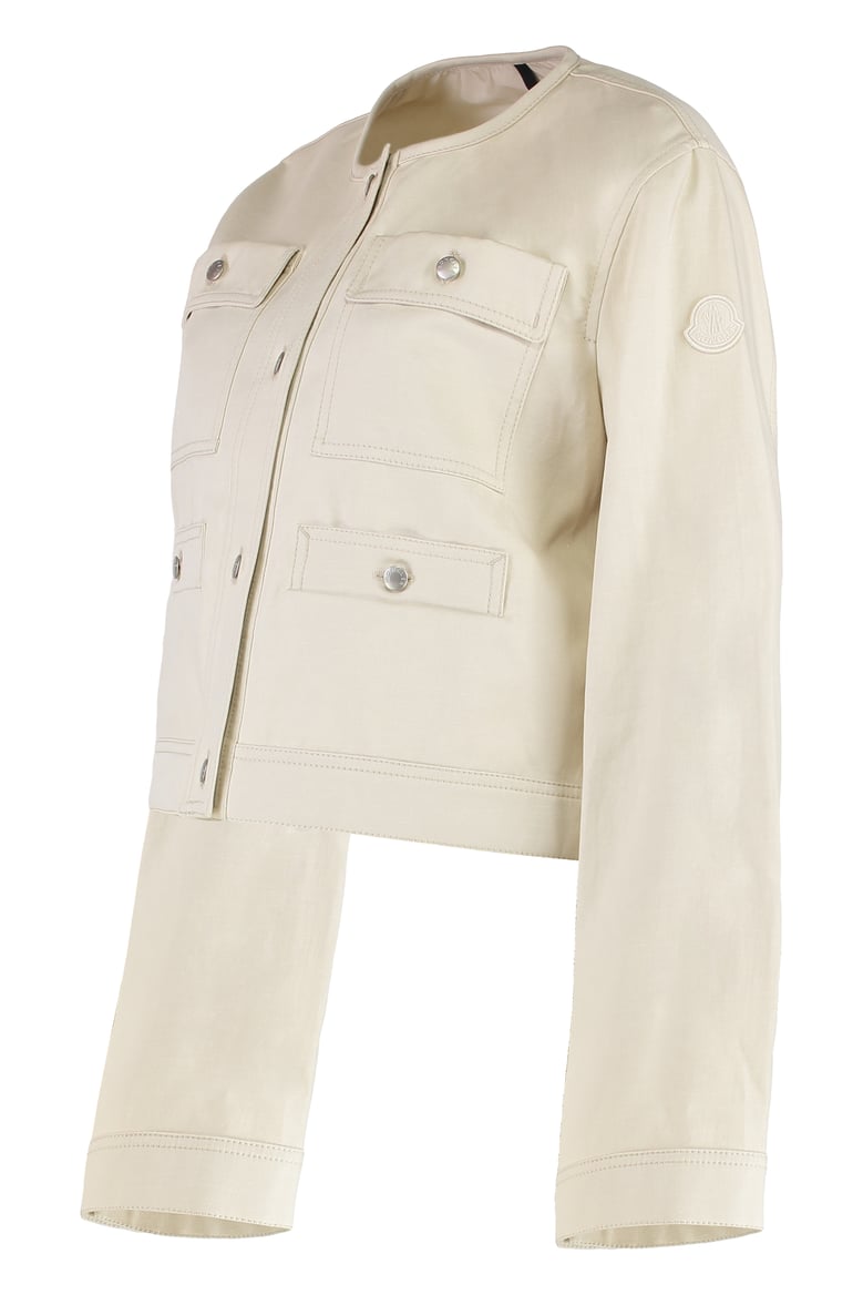 chatel cotton-linen blend jacket by Selfnex