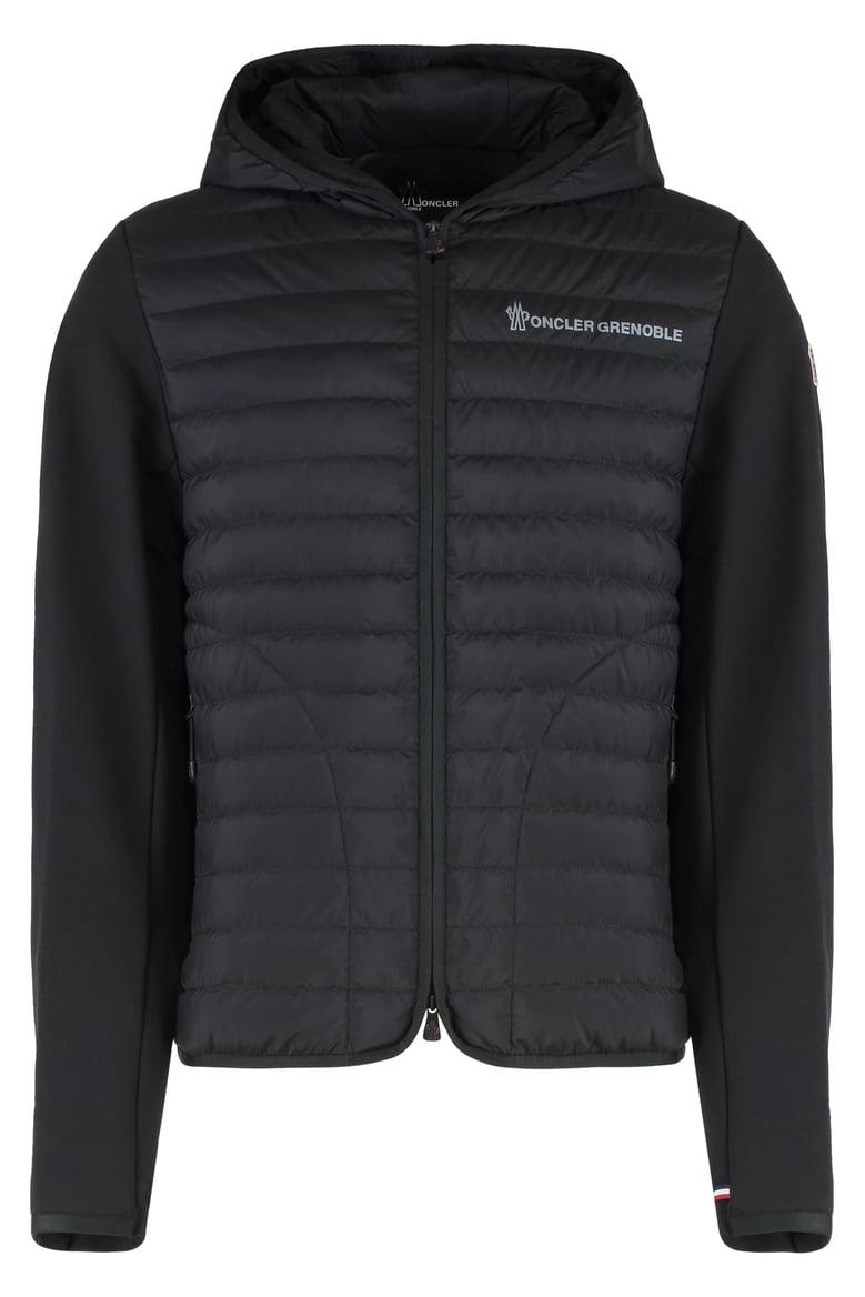 cardigan with padded front panel by Selfnex